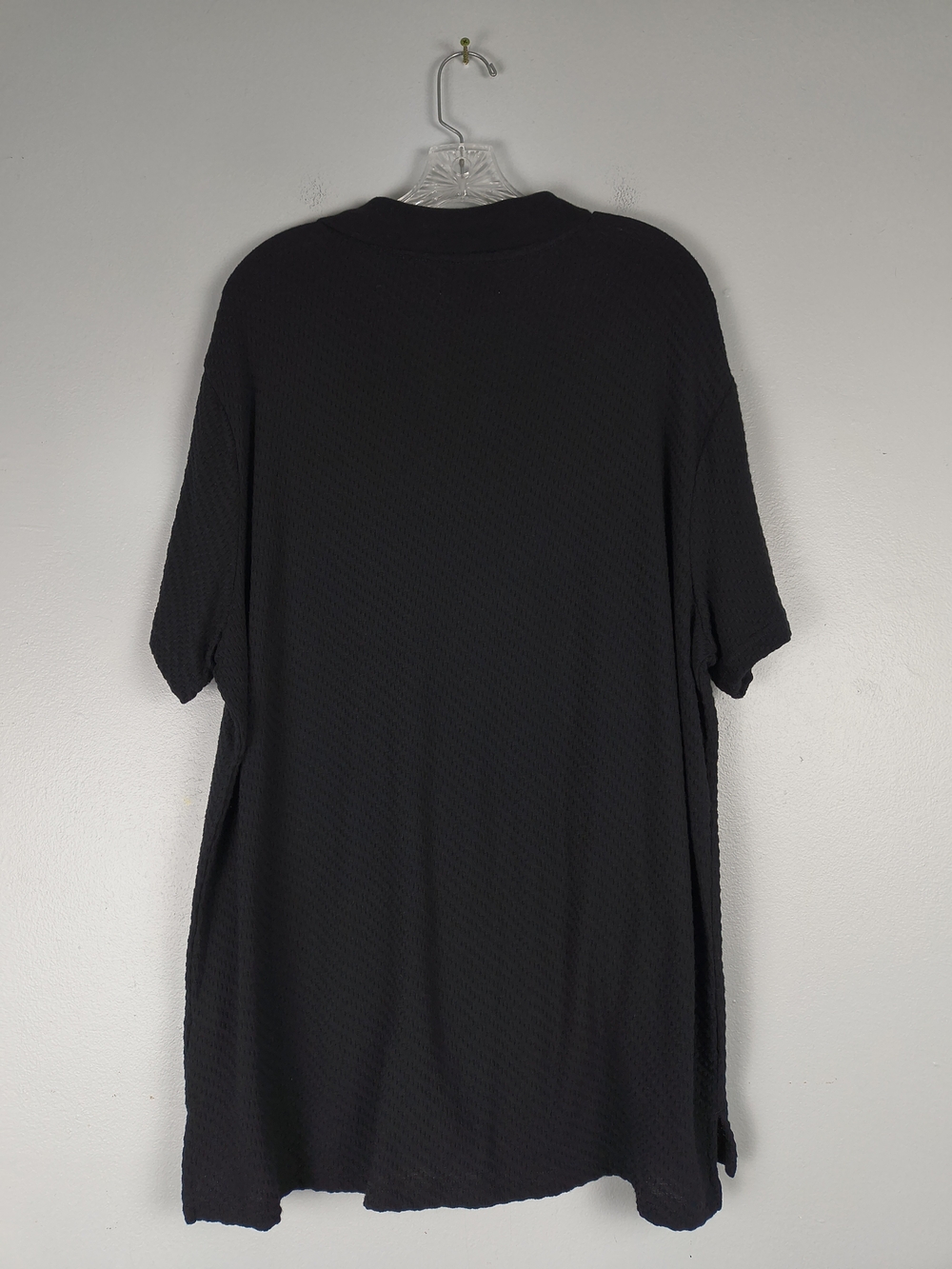 Goodfellow & Co Polo Shirt Mens XL Black Textured Johnny Collar V Neck Casual - Picture 8 of 12
